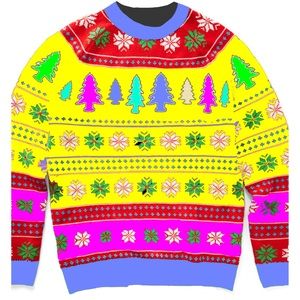 Ugly Christmas Sweatshirt Front Print